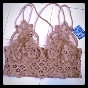 NWT Free People Adella Crochet Lace Bralette
